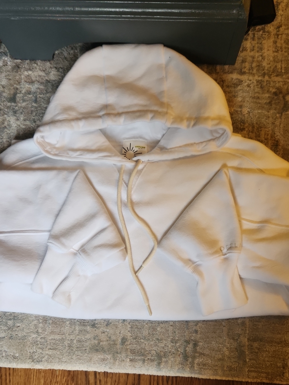 aerie OFFLINE White Pullover Hoodie